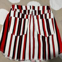 Gonna a righe rosso e bianco ZUIKI S