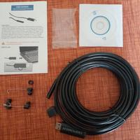 Telecamera Endoscopica USB cavo 10metri