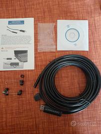 Telecamera Endoscopica USB cavo 10metri
