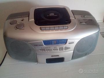 RADIO AIWA CON CD E CASSETTE
