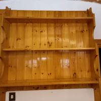 Credenza a parete in pino russo