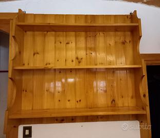 Credenza a parete in pino russo