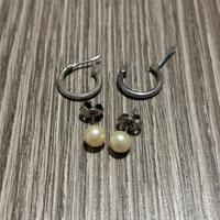 Orecchini cerchio e con perla