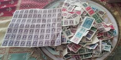 lotto 1670 marche bollo lire italiane marcofilia