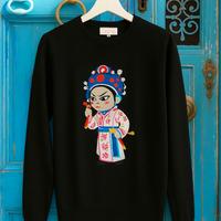 Pull maglioncino ricamo Manga Orientale 🌸