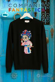 Pull maglioncino ricamo Manga Orientale 🌸