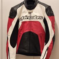 Giubbino in pelle moto uomo 