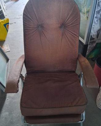 Poltrona Sdraio relax pieghevole vintage