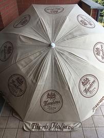 BIRRA MENABREA OMBRELLONE DA SPIAGGIA VINTAGE