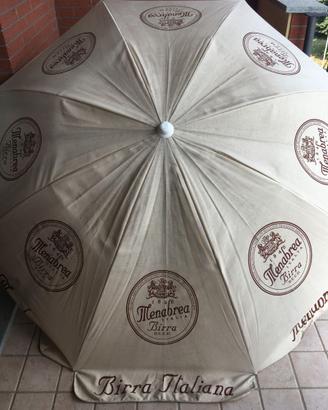 BIRRA MENABREA OMBRELLONE DA SPIAGGIA VINTAGE