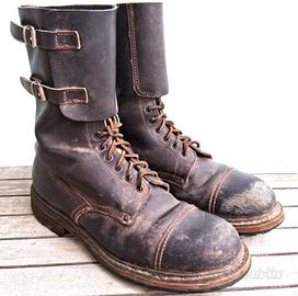 Anfibi cuoio marrone E.I. del 1981 tg. 43 usati