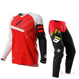 COMPLETO MOTO CROSS ENDURO SHOT ROSSO BAMBINO