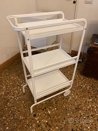 Carrello in metalli bianco Ikea