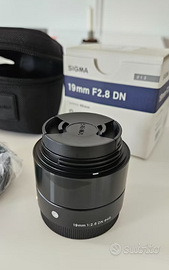 Obiettivo Sigma 19mm F2.8