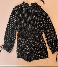 Tutina intera con pantalone corto a pois di PINKO