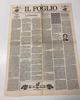 Giornale Il Foglio Numero 1 del 1996