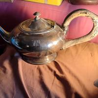 TEIERA IN METALLO ARGENTATO