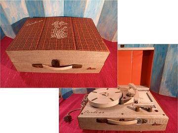 Giradischi anni 60 a valvole LESA Curliss + dischi