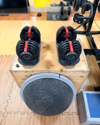 Bosu technogyn e manubri regolabili 2-24 kg