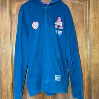 Felpa con cappuccio e zip tg 16 anni/ L