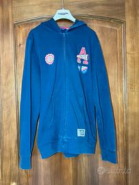 Felpa con cappuccio e zip tg 16 anni/ L