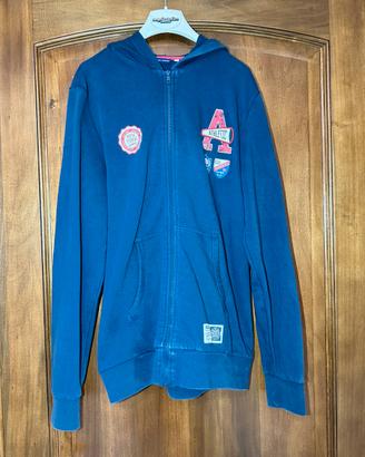 Felpa con cappuccio e zip tg 16 anni/ L