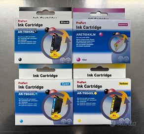 KIT 4 cartucce compatibili Epson 604XL nero + colo
