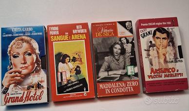 Lotto 4 VHS Cinema Classico e d'Autore m in vhs