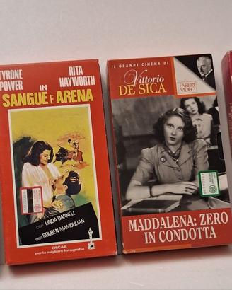 Lotto 4 VHS Cinema Classico e d'Autore m in vhs
