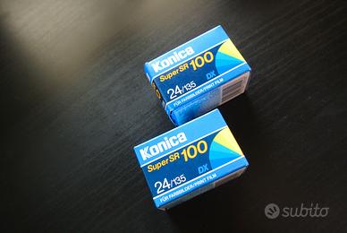 2 pellicole fotografiche Konica Super SR 100