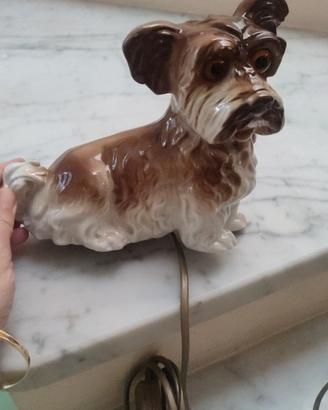 cagnolino in ceramica con luce