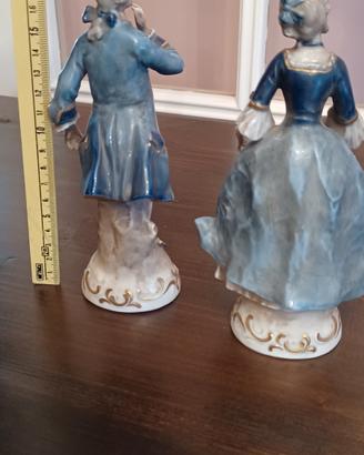 Statuine in porcellana antica Capodimonte e Unter 