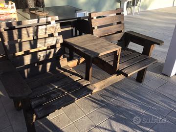 Panca da giardino in legno