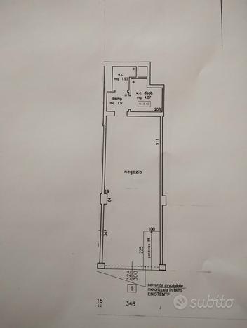 Negozio sul viale principale 50 metri quadri