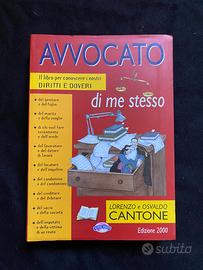 Libro Avvocato di me stesso edizione 2000