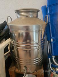 fusto da 50 litri in acciaio inox