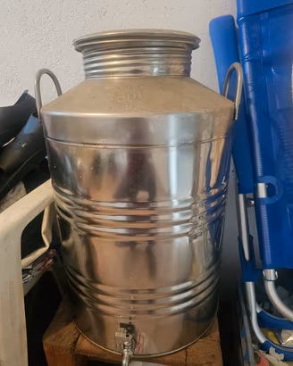 fusto da 50 litri in acciaio inox