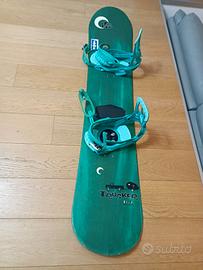 Snowboard K2 trucker 163 con attacchi Salomon 
