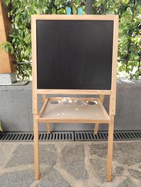 Lavagna in legno doppia bambini