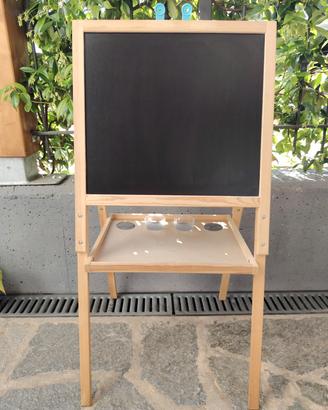 Lavagna in legno doppia bambini