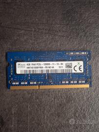 RAM laptop 4 GB DDR3