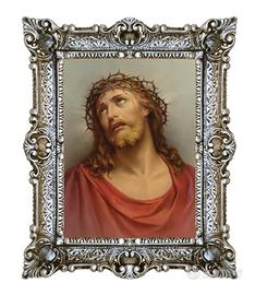 STAMPA VOLTO SANTO GESU' CRISTO CORNICE CM 55X45
