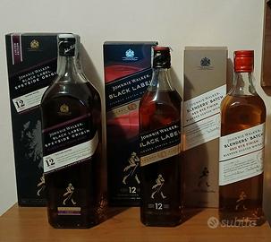 3 diversi Johnnie Walker Whisky