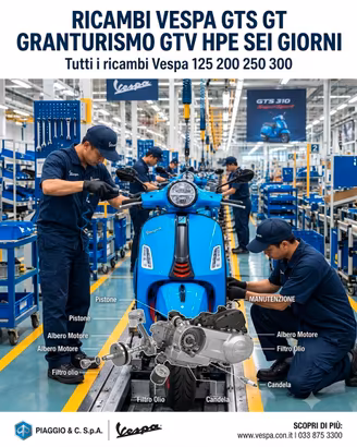 ⛔️⛔️RICAMBI VESPA GTS⛔️⛔️