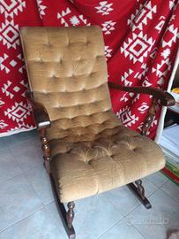 sedia dondolo antiquariato