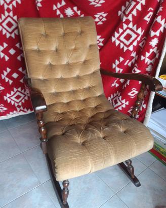 sedia dondolo antiquariato