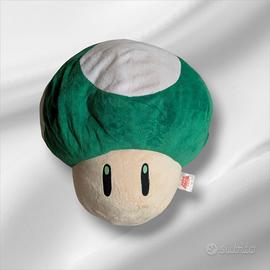 Peluche Super Mario Fungo 1UP Verde Nintendo Taito