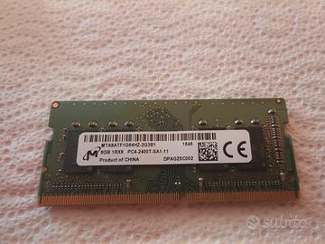 Memoria RAM SO-DIMM Micron 8 GB DDR4 1Rx8 PC4-2400