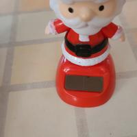 babbo natale decorazione con pannellino solare 