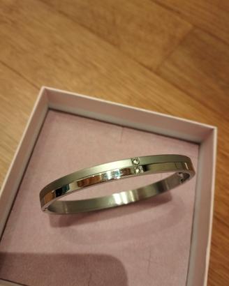 Bracciale braccialetto rigido in acciaio 
